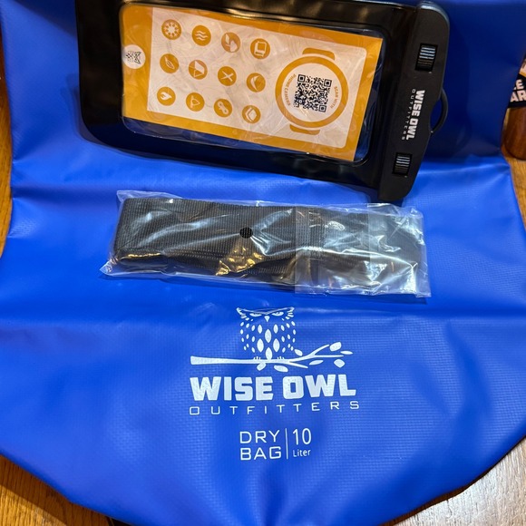 Wise Owl Outfitters Dry‎ Bag Waterproof Phone Case 10L Blue - Picture 2 of 3